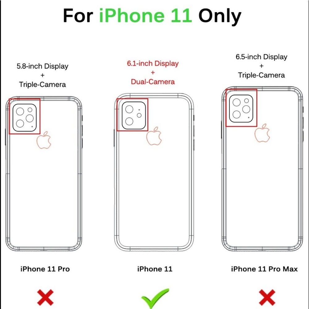 Hocase iPhone 11 Case, Shockproof Protection Hard - Picture 2 of 6